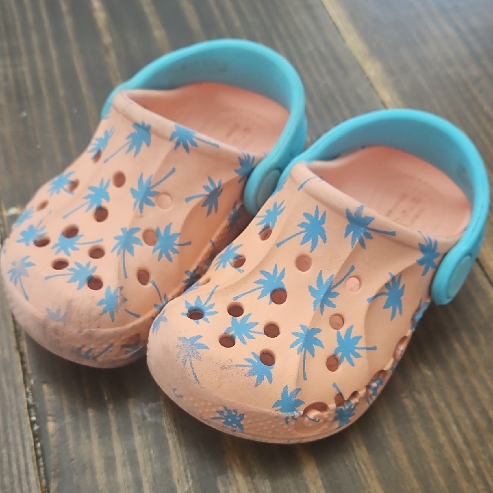 Tropical Toddler Crocs